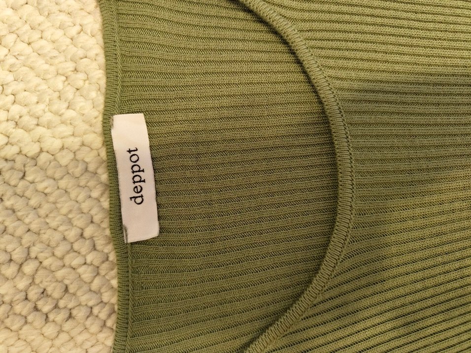 yeşil Triko Kuşaklı Uzun Elbise - Görsel 5