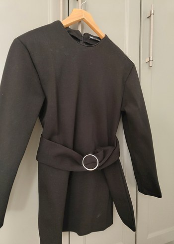 Siyah Mini zara elbise - Görsel 2