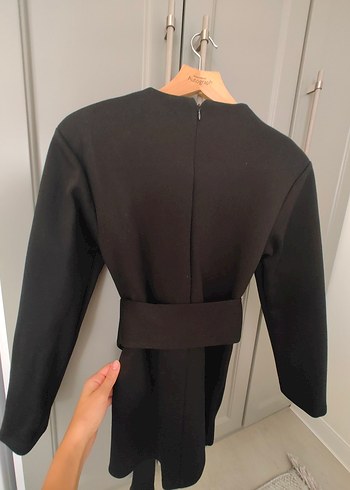 Siyah Mini zara elbise - Görsel 5