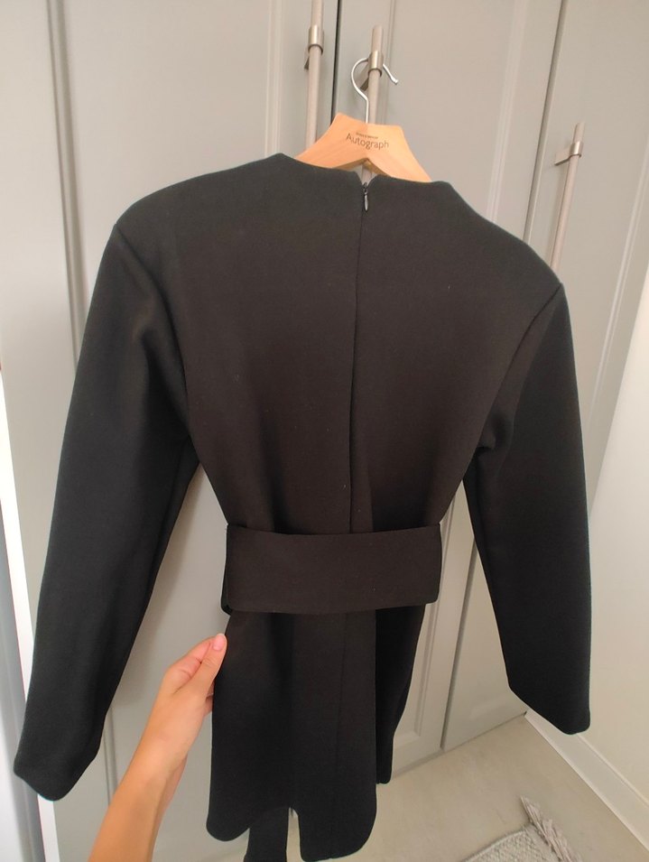 Siyah Mini zara elbise - Görsel 5