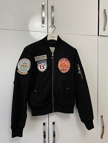 Bershka Siyah Bomber Ceket