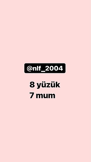 Yüzük ve mum