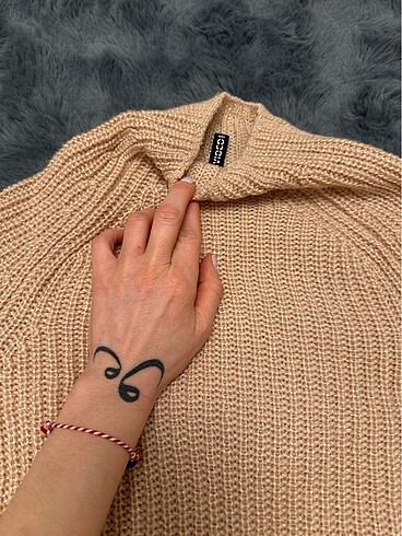 s Beden H&M marka simli pudra kazak