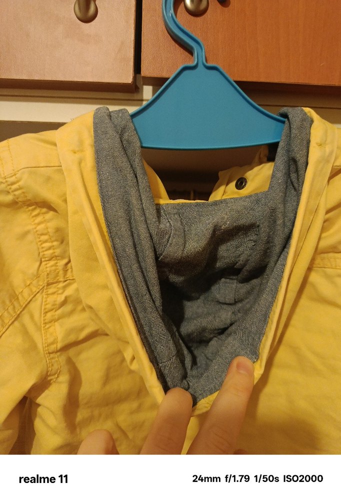 Sarı Kapüşonlu Erkek Çocuk Yağmurluk - Görsel 5