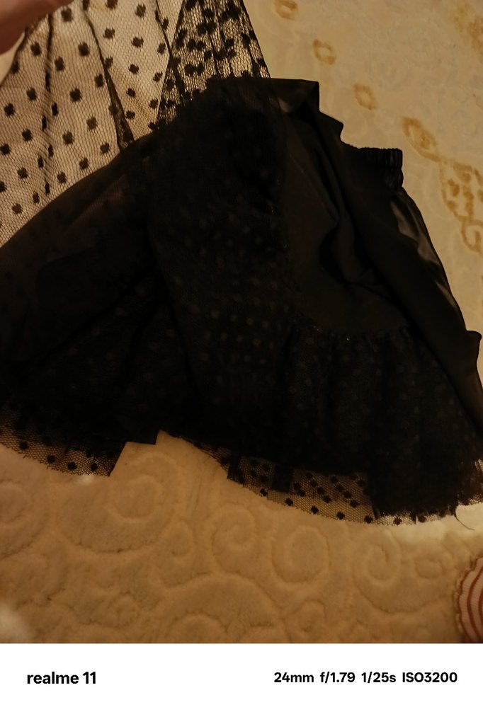 Kahverengi Deri Fırfırlı Gotik Etek - Görsel 3