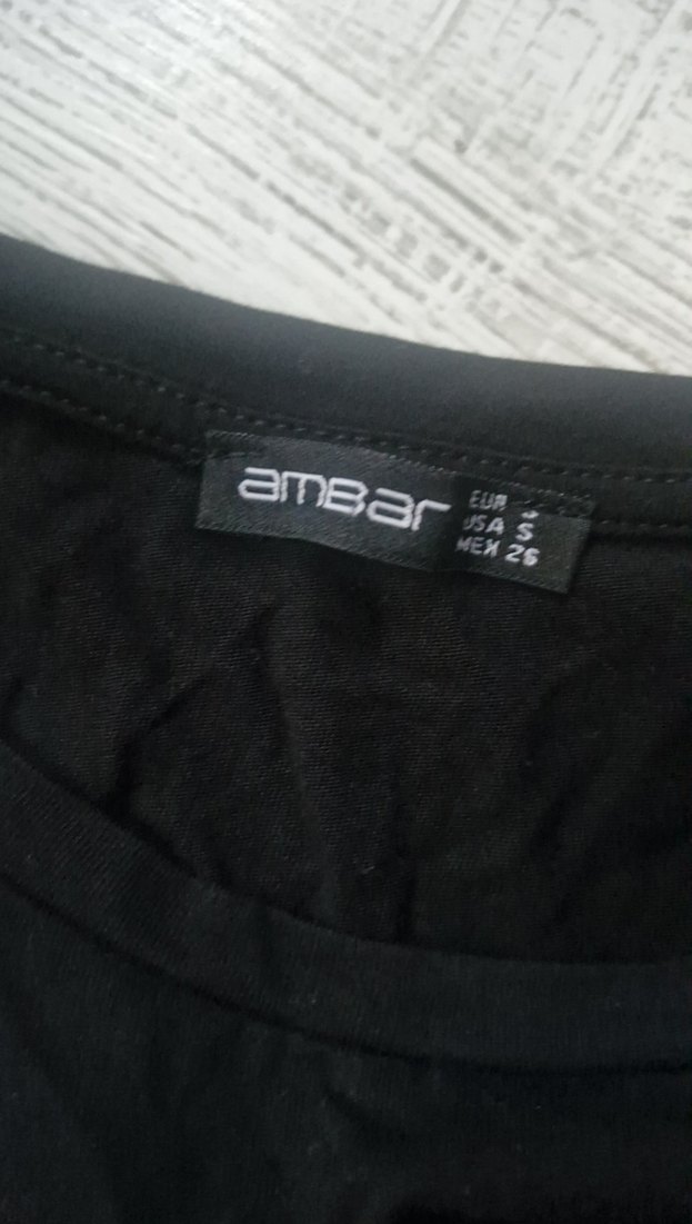 Siyah Bisiklet Yakalı Uzun Kadın Kısa Kollu Elbise - Görsel 4