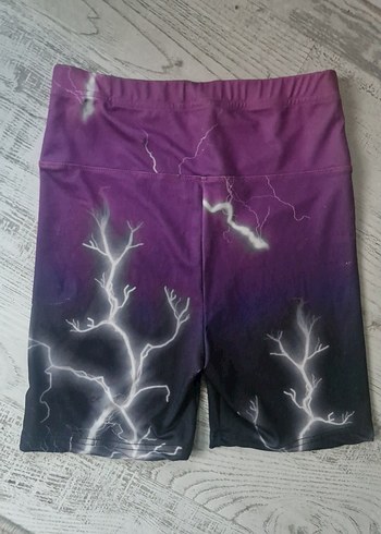 Mor Baskılı Spor Tayt - Görsel 2