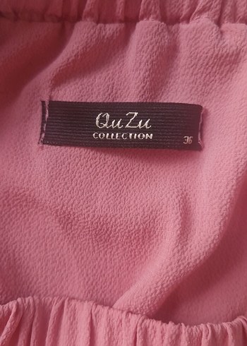 Pembe Volanlı Uzun Kollu Bohem Bluz - Görsel 4