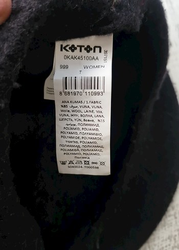 Siyah Yün Bere Kadın Şapka - Görsel 3