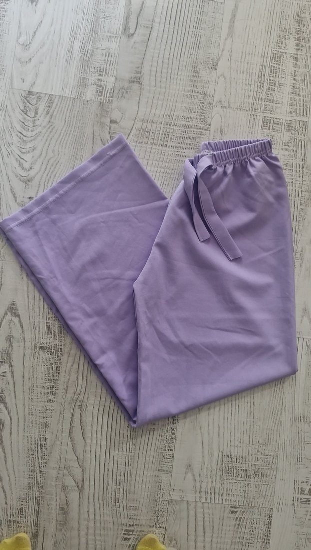 Mor Kadın Bol Kesim Kumaş Pantolon - Görsel 3