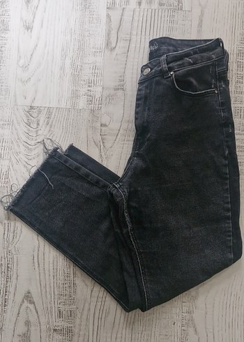 Gri Midi Kadın Denim Jean - Görsel 3