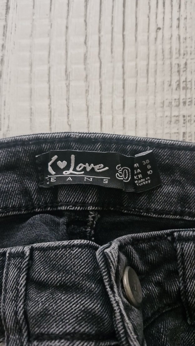 Gri Midi Kadın Denim Jean - Görsel 4