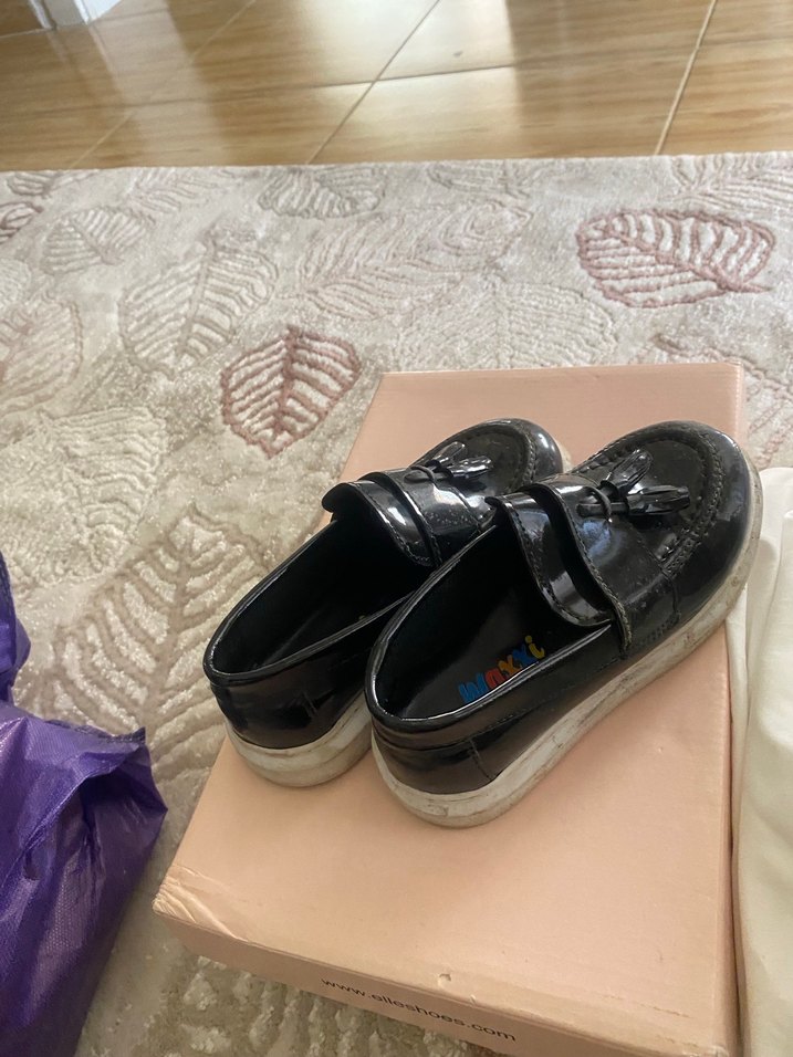 Siyah Kemerli Erkek Çocuk Özel Ayakkabı - Görsel 3