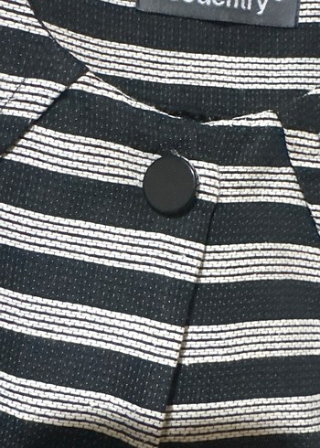 Zebra Desenli Gri Uzun Kollu Midi Kadın Ceket - Görsel 3