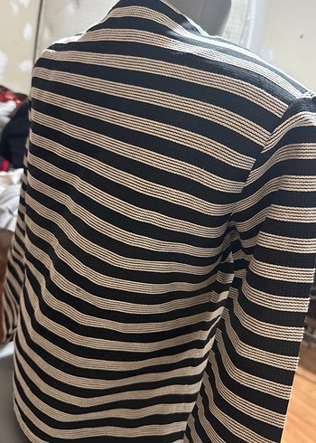 Zebra Desenli Gri Uzun Kollu Midi Kadın Ceket - Görsel 8