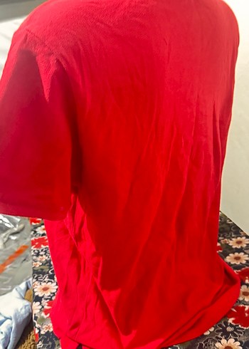 Kırmızı Kısa Kollu Polo Tişört - Görsel 4