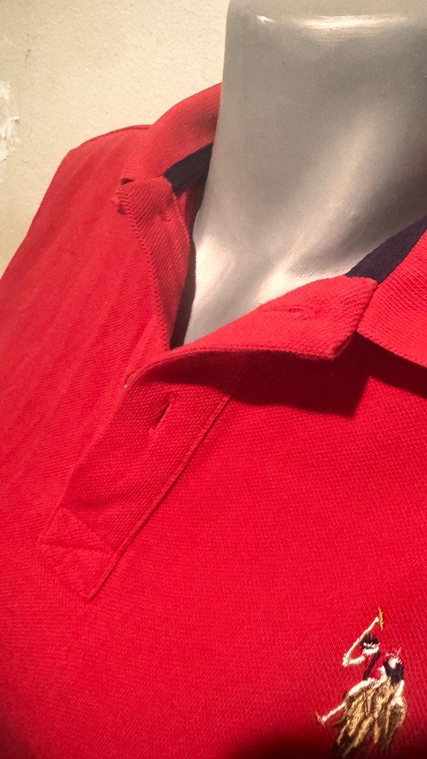 Kırmızı Kısa Kollu Polo Tişört - Görsel 3