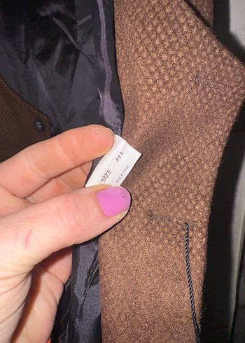 Düğmeli Kahverengi Süet Erkek Yelek M - Görsel 3