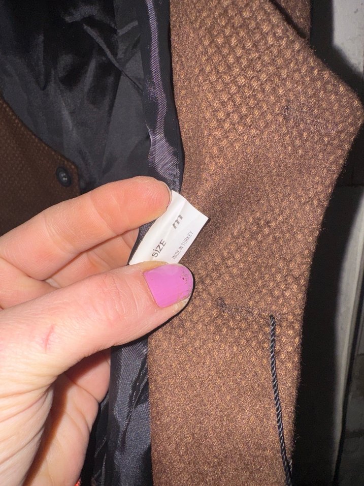 Düğmeli Kahverengi Süet Erkek Yelek M - Görsel 3