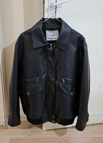 Bershka bomber deri ceket