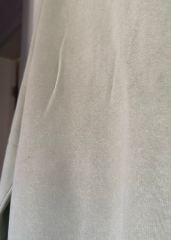m Beden Kadın Haki Renkli Rahat Kesim Sweatshirt
