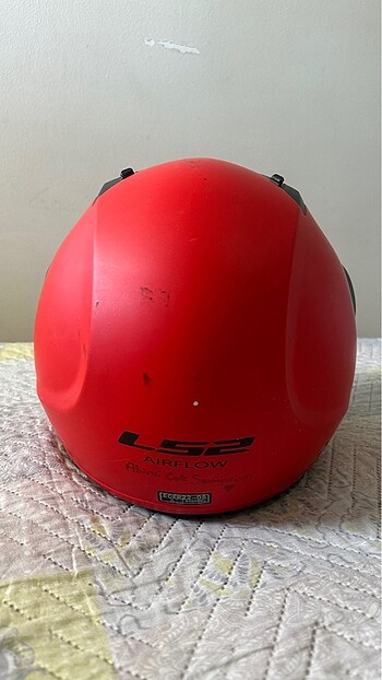 L52 Kırmızı Mat Kask - Görsel 5