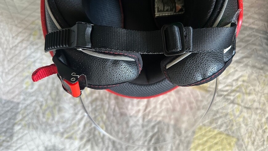 L52 Kırmızı Mat Kask - Görsel 10