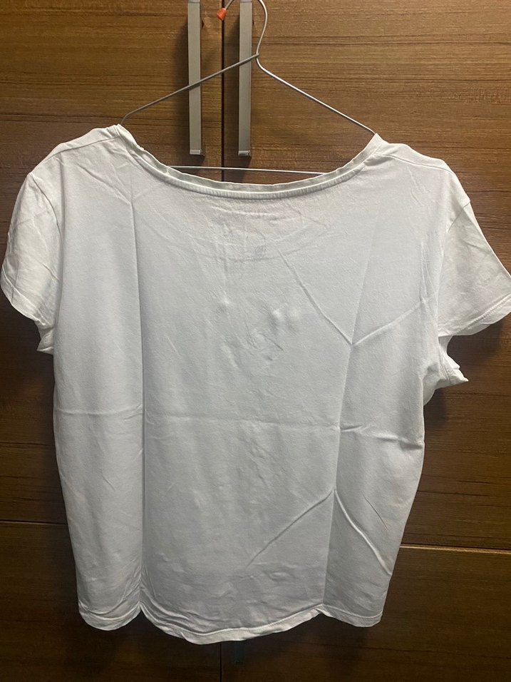 Baskılı Tişört, Kısa Kollu, Beyaz - Görsel 2