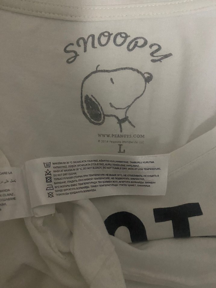 Baskılı Tişört, Kısa Kollu, Beyaz - Görsel 3