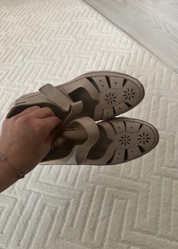 Bej Kadın Dolgu Sandalet - Görsel 2