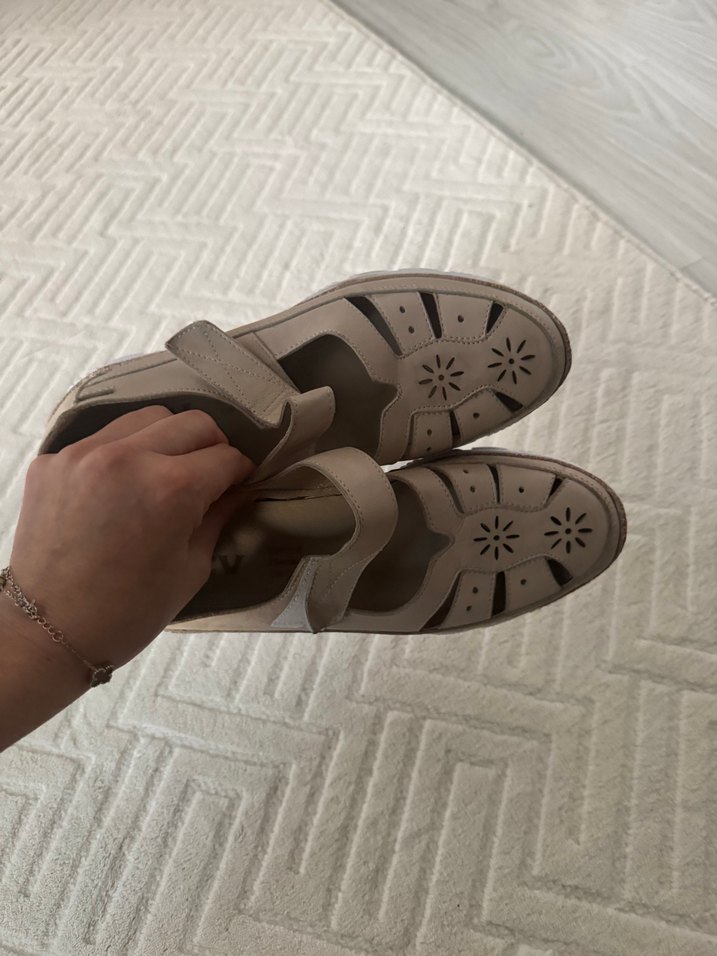 Bej Kadın Dolgu  Sandalet - Görsel 2