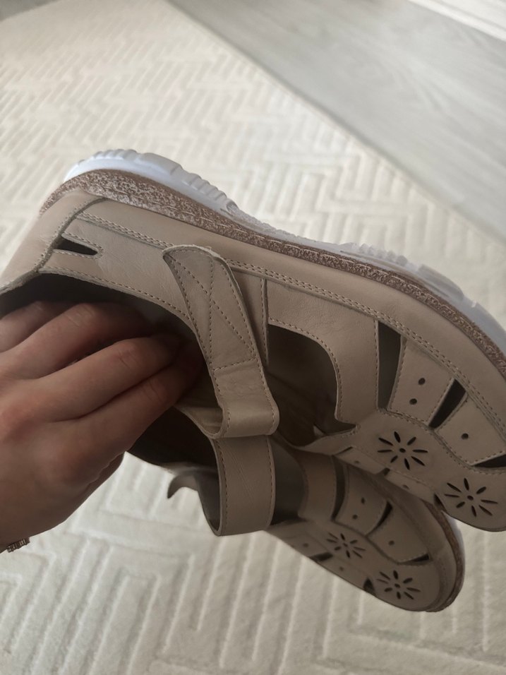 Bej Kadın Dolgu  Sandalet - Görsel 3