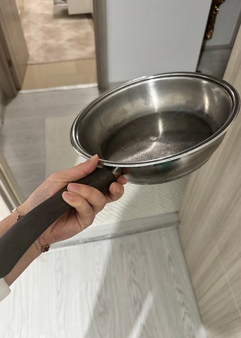 Gri Kulplu Bej tava - Görsel 2