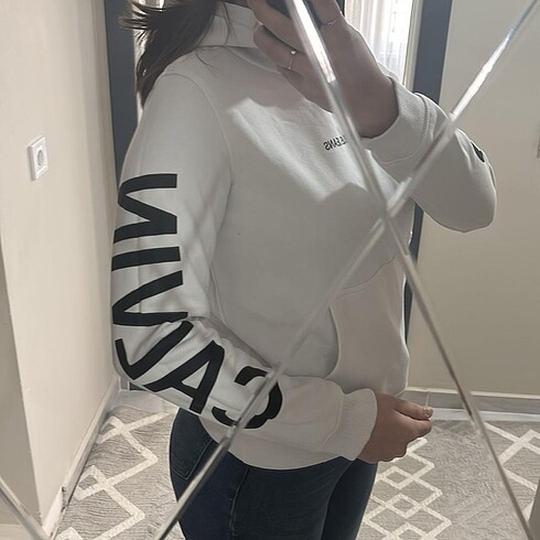 s Beden beyaz Renk Calvin sweatshirt