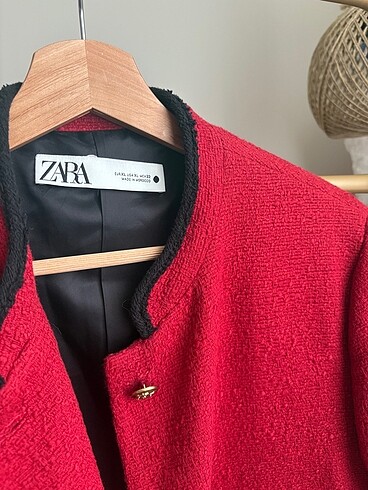 xl Beden bordo Renk Zara tüvit ceket
