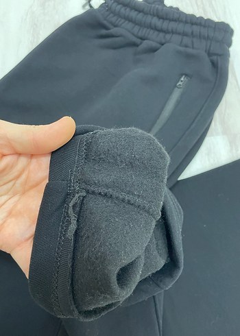 Siyah Fermuarlı Erkek Eşofman Altı - Görsel 5