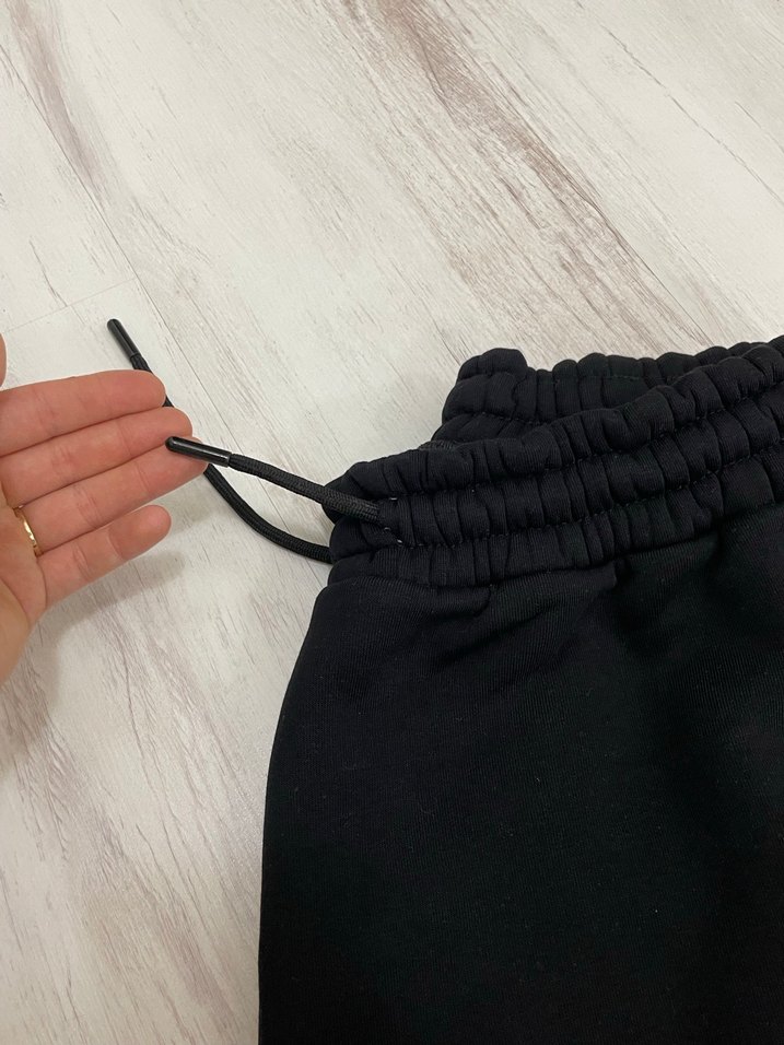 Siyah Fermuarlı Erkek Eşofman Altı - Görsel 3