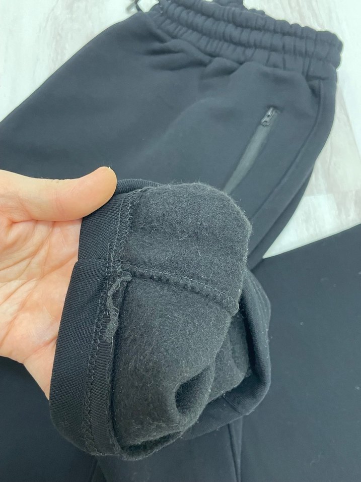 Siyah Fermuarlı Erkek Eşofman Altı - Görsel 5