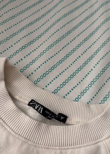 Zara Beyaz Sweatshirt