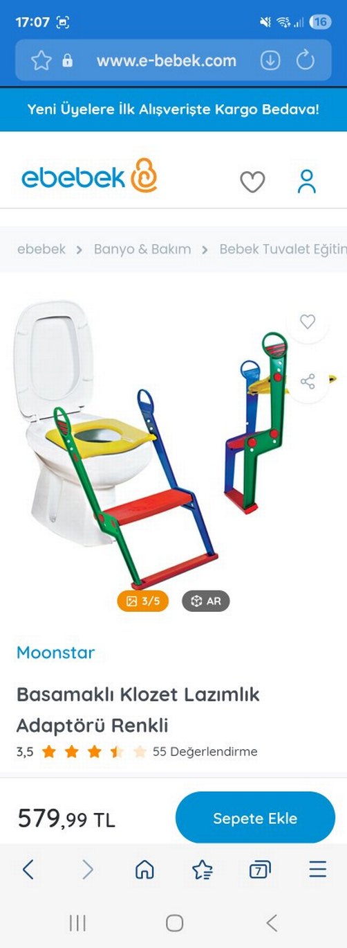 Bebek Tuvalet Eğitim Seti ve Alıştırma Külotları - Görsel 4