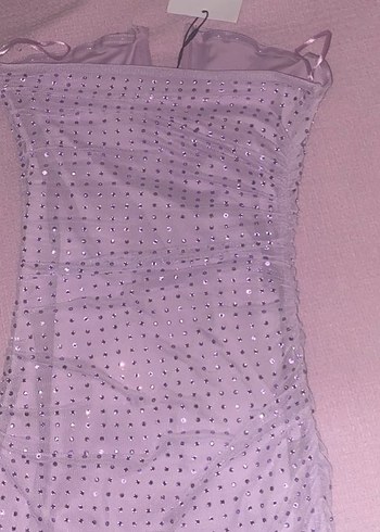 Bershka Mor Elbise - Görsel 3