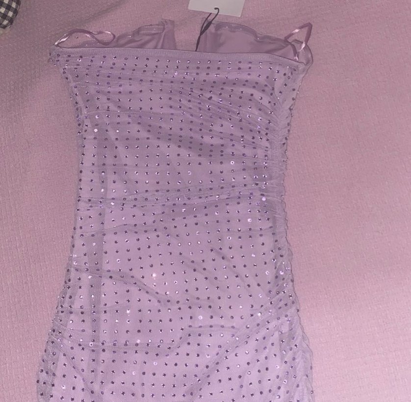 Bershka Mor Elbise - Görsel 3