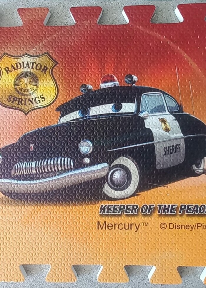 36 parça Disney Arabalar Şimşek McQueen puzzle yer matı - Görsel 3