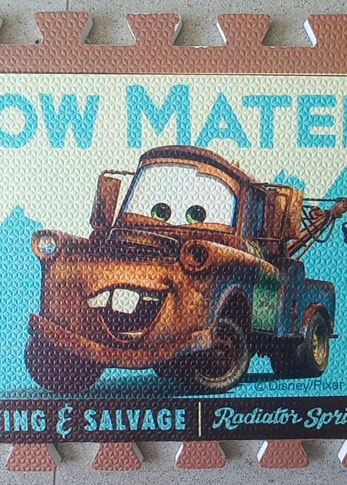 36 parça Disney Arabalar Şimşek McQueen puzzle yer matı - Görsel 5