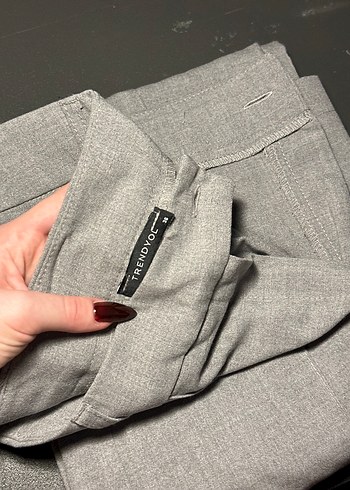 Trendyol & Milla Gri Kadın Kumaş Pantolon
