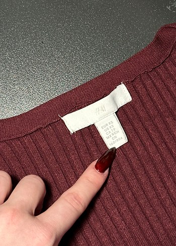 xs Beden Bordo hırka