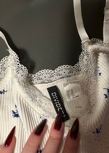 xs Beden Beyaz çiçekli mini elbise
