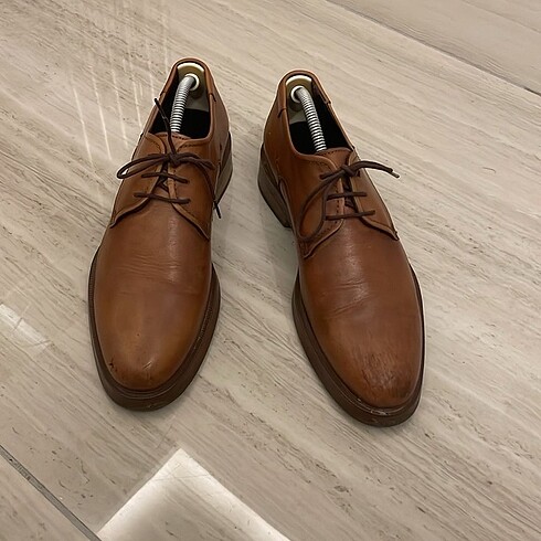 40 numara taba renk klasik ayakkabı