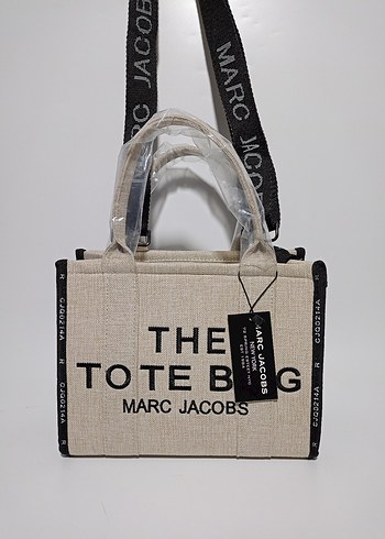 Marc Jacobs Baskılı Fermuarlı Keten Çanta