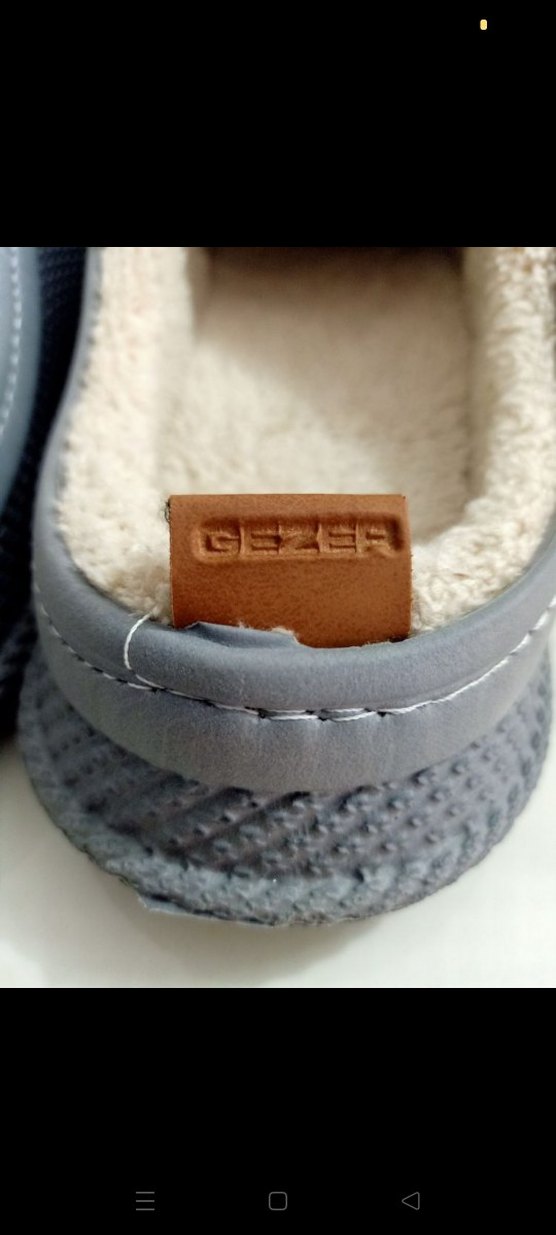 Gri Örgü Kadın Ev Terliği, Dolgu Topuklu - Görsel 4